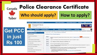 Police clearance certificate 2022 | Canada Visa | India | Student | Spouse | Immigration | Online screenshot 1