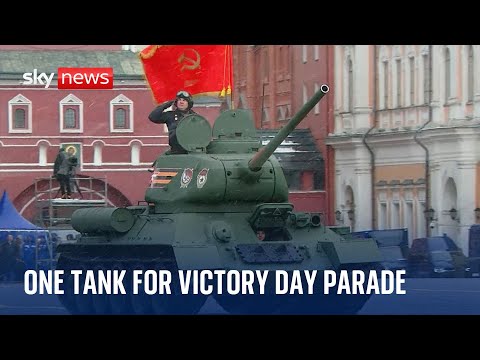 Russia Victory Day parade: Only one tank on display