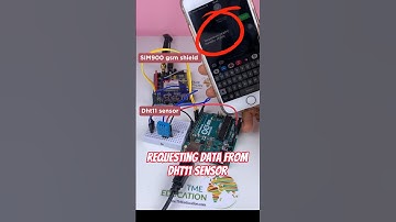 Getting data from DHT11 sensor through SIM900 GSM Shield with Arduino  #arduino #electronics