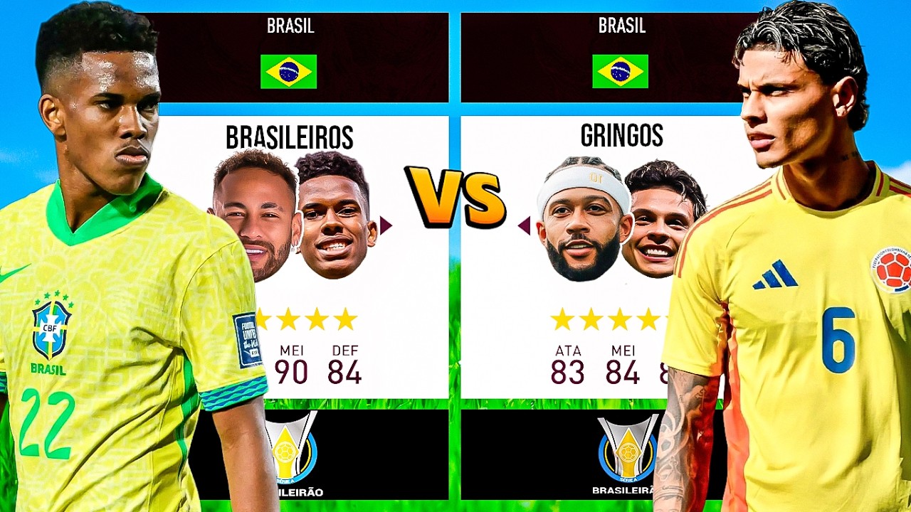 BRASILEIROS vs GRINGOS do BRASILEIRÃO no FIFA!