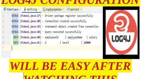 log4j configuration steps in simple java and maven project