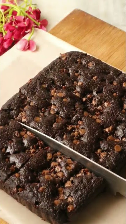 Gluten free, Sugar free, Eggless Chocolate Brownie