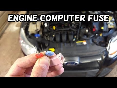 ECU ENGINE CONTROL MODULE FUSE LOCATION AND REPLACEMENT FORD FOCUS MK3 2012-2018