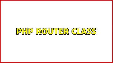 PHP router class