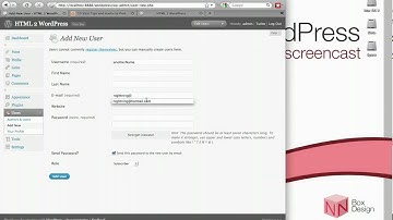 WordPress Tutorial: Admin Security 1/2 [HTML 2 WordPress screencast]