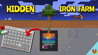 Minecraft Easy Underground Iron Farm (HIDDEN) - Iron Farm in Minecraft