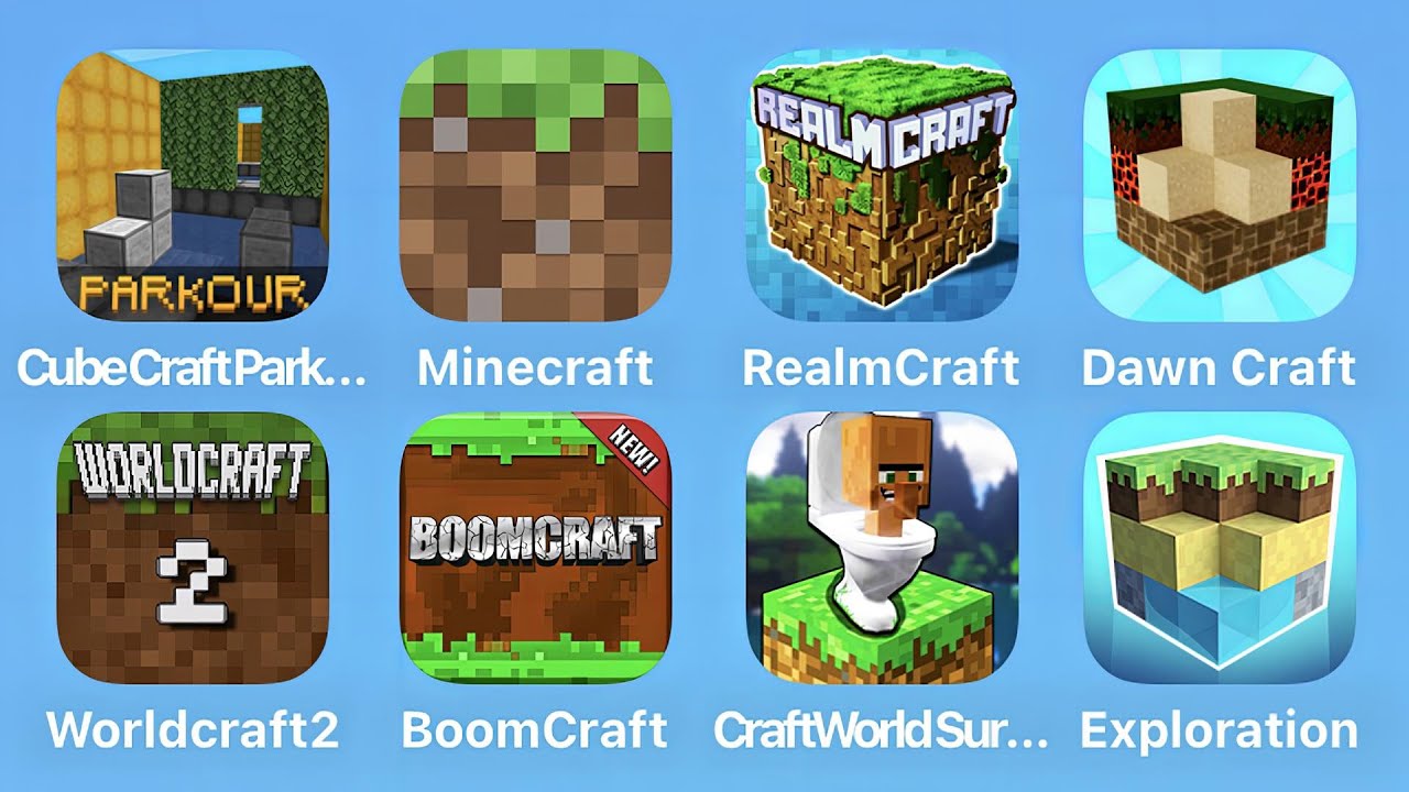 Cube Craft Parkour, Minecraft, RealmCraft, Dawn Craft, Worldcraft 2 ...
