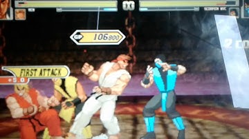 Mugen match#24 Ryu And Ken Vs Scorpion and Sub-Zero.