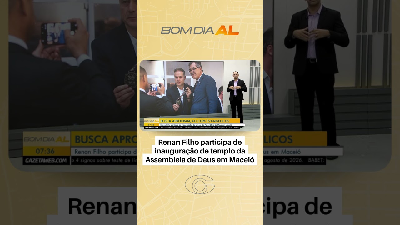Renan Filho participa de inauguração de templo da Assembleia de Deus em Maceió