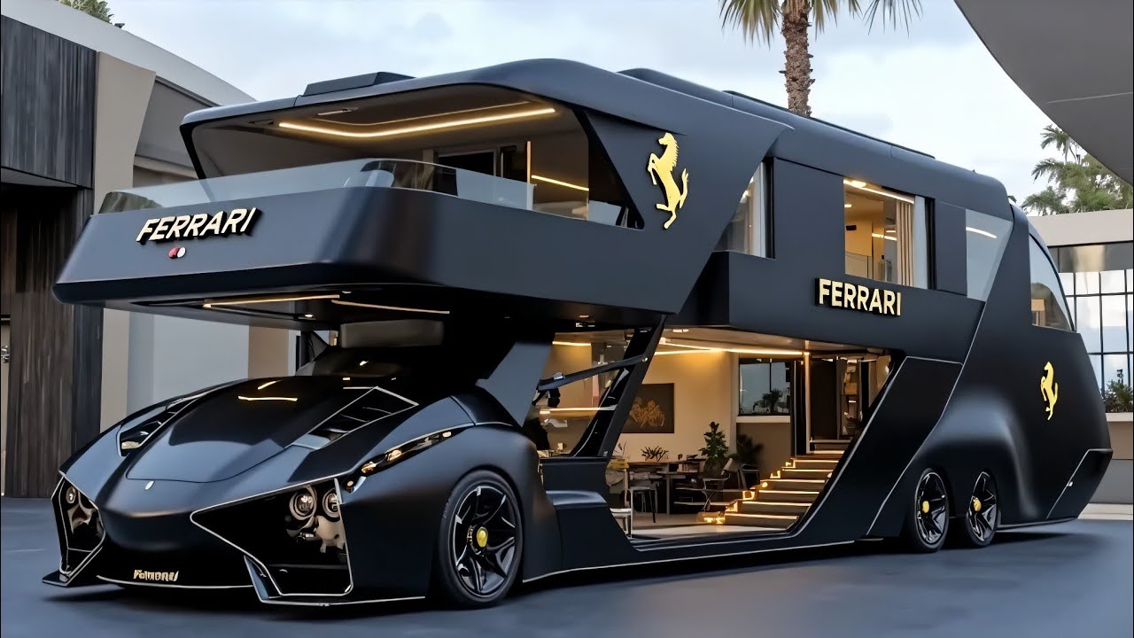 Inside the Ferrari RV: The World's Most Expensive Motorhome - YouTube
