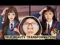 True Beauty ‘JUGYEONG’ Transformation *circle lenses are scary... lol* | Q2HAN