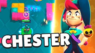 CHESTER: Nuevo Brawler LEGENDARIO con super ALEATORIA 🤡 Sneak Peek #3 🤩 Brawl Stars