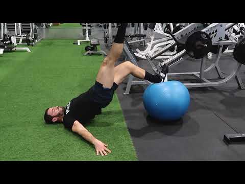 Swiss Ball Leg Curl - Accentuated Eccentrics