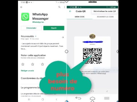 nouvelle fonctionnalité: scanner seulement un code QR et avoir les numéros WhatsApp, des autres.