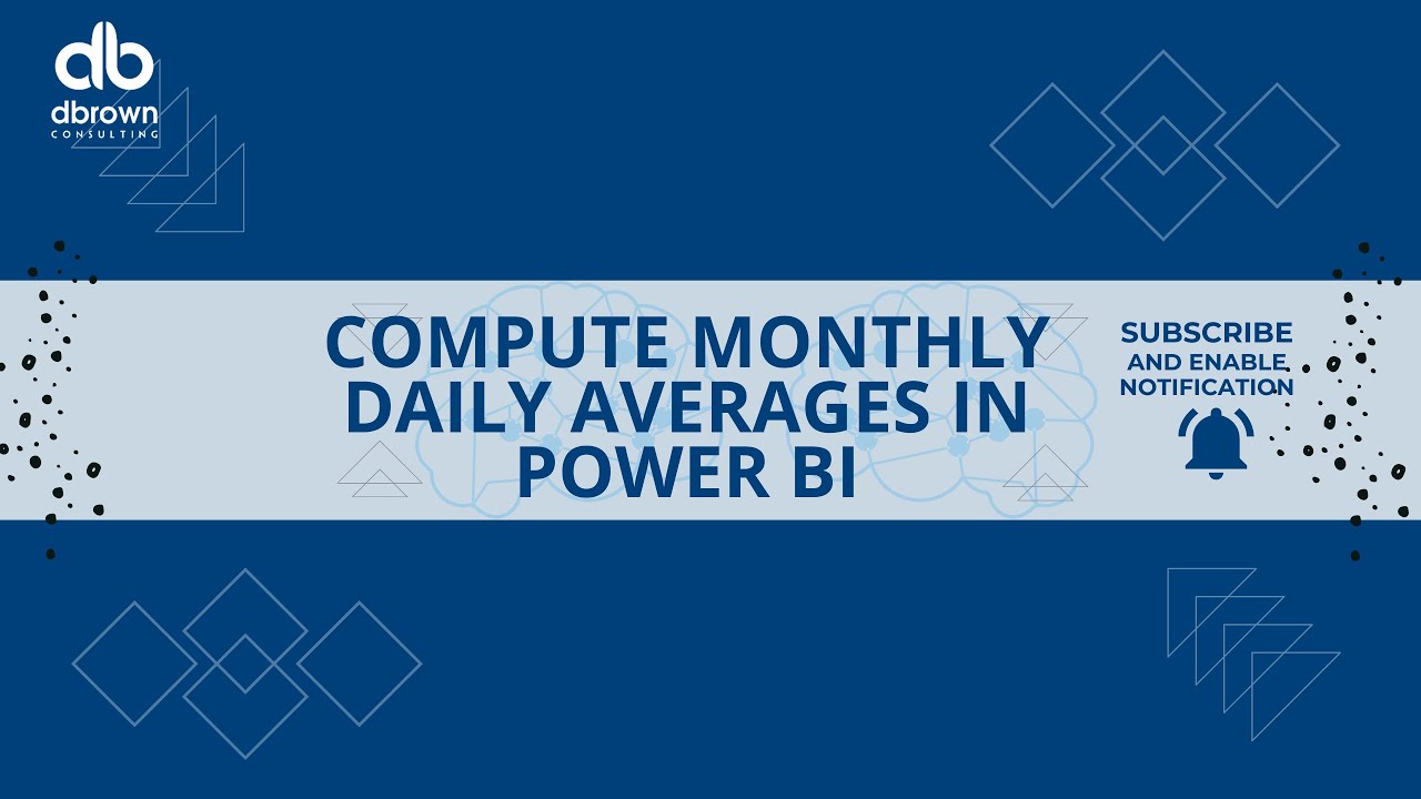 Compute Monthly Daily Averages in Power BI