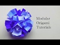 【折り紙】くす玉 - Snow Man / Origami Modular Kusudama - Snow Man