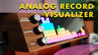 This record sleeve holder is also a real-time analog visualizer