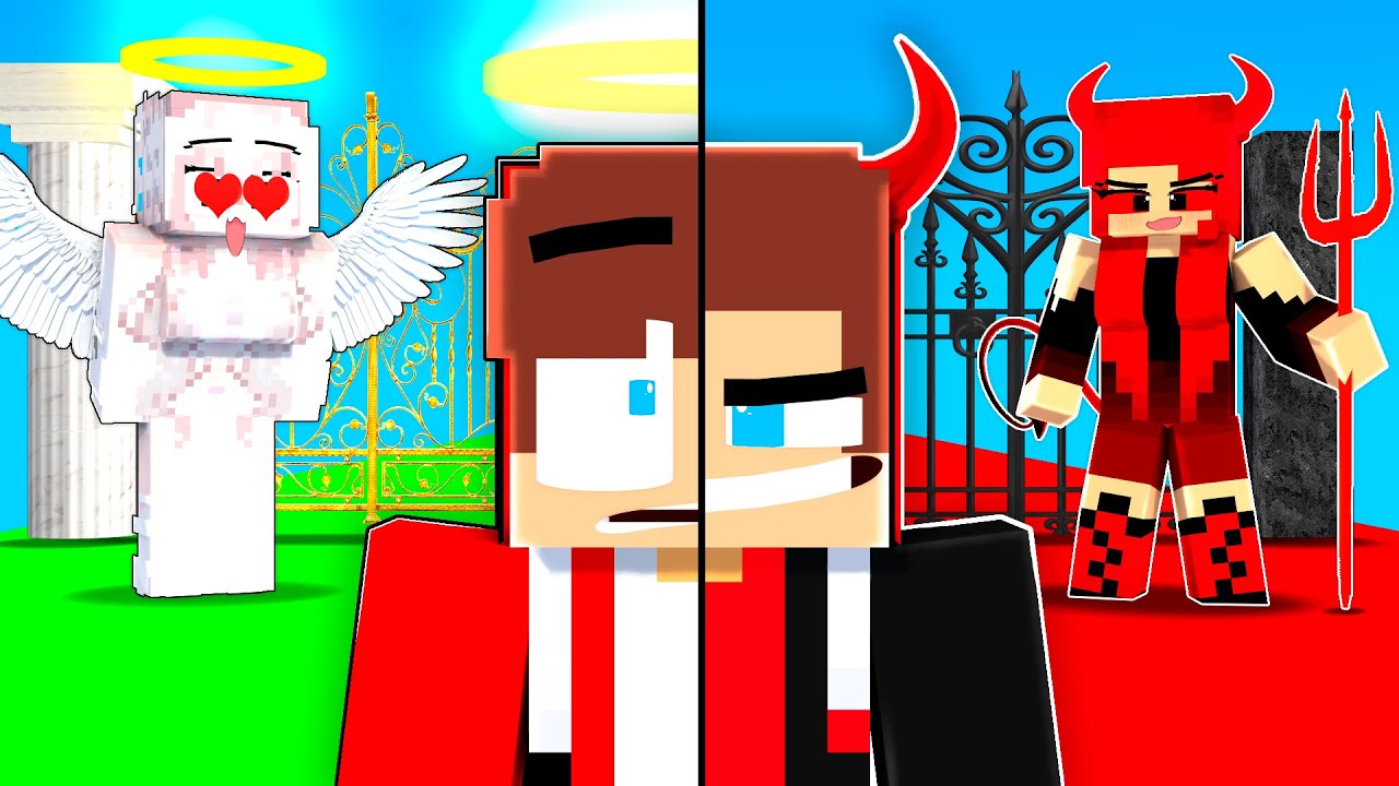 MAIZEN in DESTINY RUN 2 : JJ and MIKEY - ANGEL vs DEVIL - Minecraft Animation JJ & Mikey