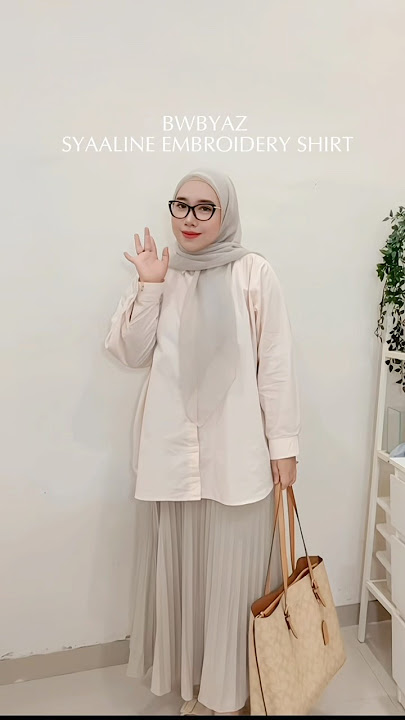BWBYAZ SYAALINE EMBROIDERY SHIRT! #bwbyaz #syaalinebwbyaz #wbyazshirt #oversizeshirt