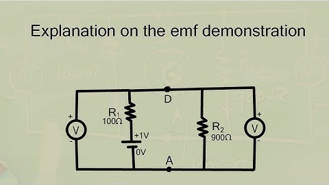 Explanation on how two voltmeters show different readings.