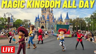 LIVE:  Magic Kingdom All Day Sunday for rides, shows, parades, and Fireworks 5/5/2024