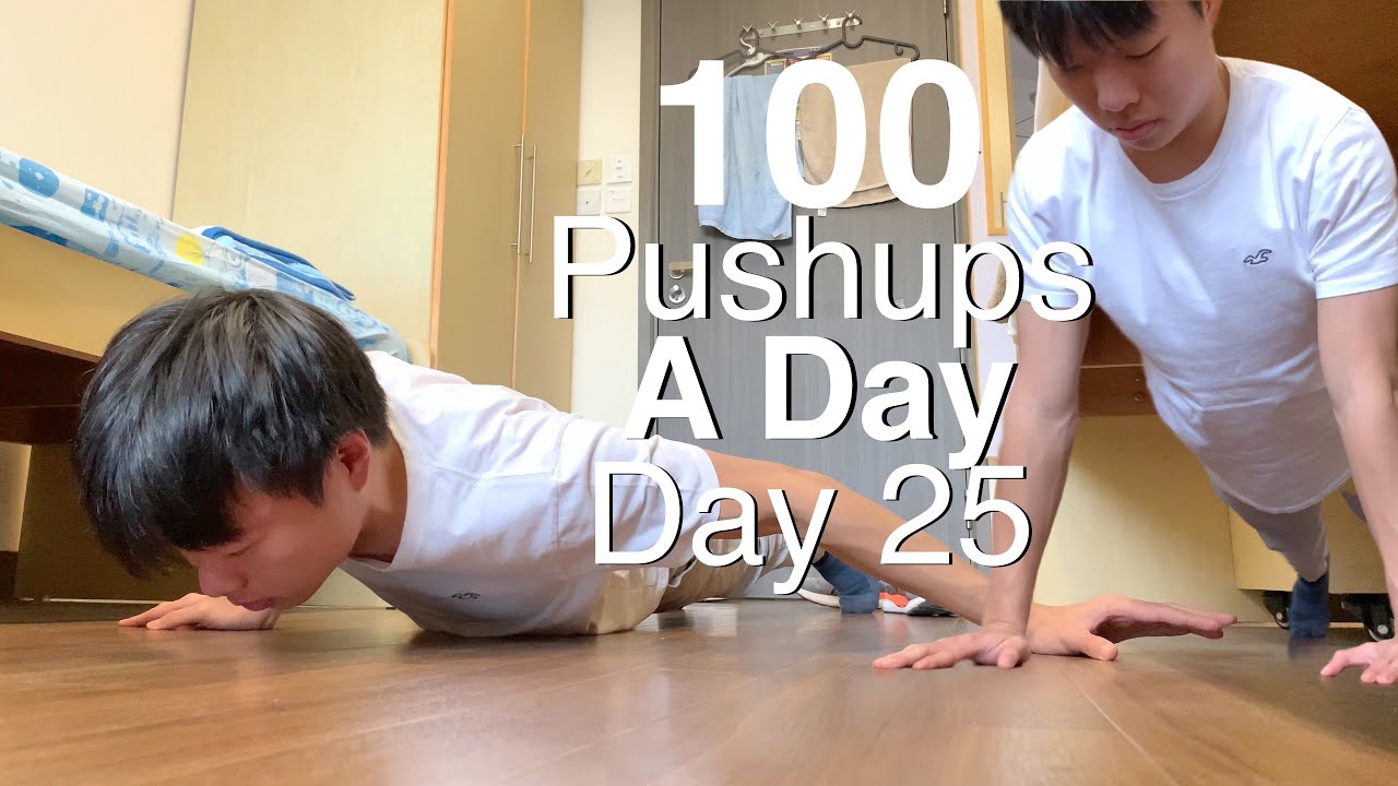 100 Pushups Everyday Day 25 YouTube