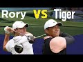 Tiger woods swing vs rory mcilroy in slow motion  wn1 sports