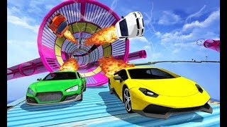 Eğitici Çizgi Film -Türkçe izle - çocuk için - Şehirde Yarış -  Xtreme Rooftop Free Car Racing screenshot 3