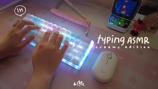 Keyboard typing ASMR: Creamy on budget keyboard | Gamakay K61 | 1 hour | no midroll ads.