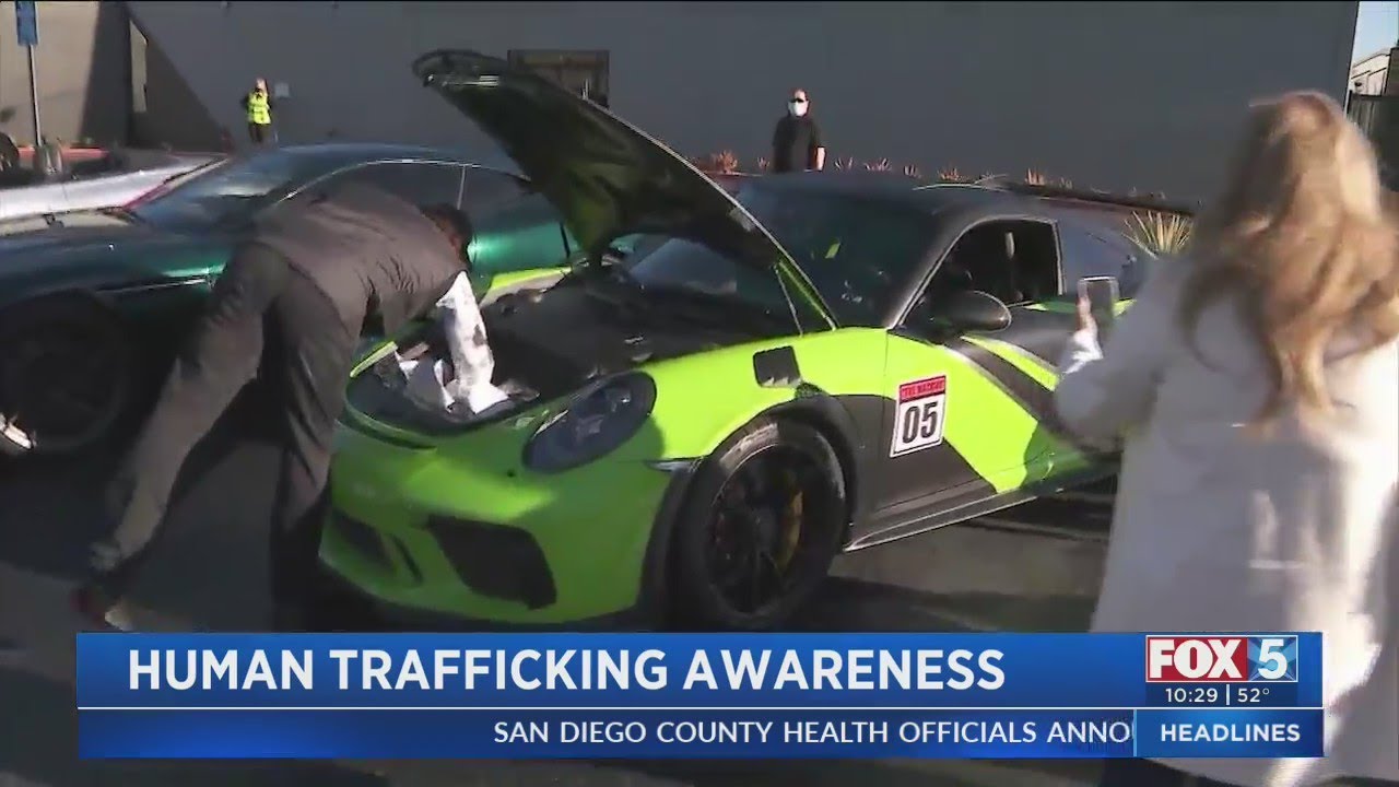 Exotic Car Caravan Raises Awareness About Human Trafficking