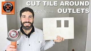 How to Cut Tile Around Outlets (Easy Accurate Cuts!)