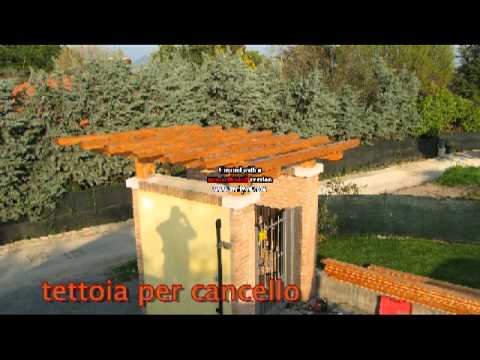 Tettoia per cancello youtube Copertura cancello pedonale