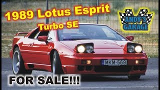 Lotus Esprit Turbo SE - Walk Around (Andys Garage: Episode - 7)