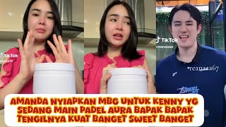 AMANDA PREPARES MBG FOR KENNY WHO IS PLAYING PADEL. HIS FATHER'S AURA IS VERY STRONG.