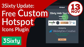 3Sixty Web Tour Maker Update - You can use any image file as custom hotspot icon