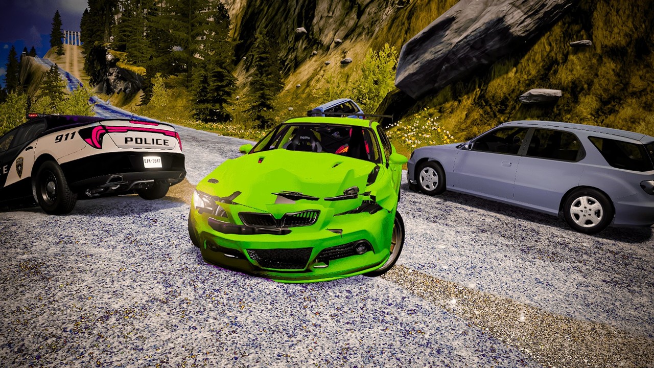 High-Speed Traffic Car Crashes #1 | Realistic BeamNG Drive Crash Compilation #beamngdrive #beamng