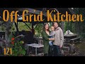 Off Grid Cooking in our Outdoor Kitchen