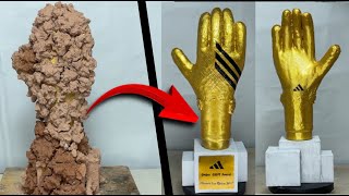 I Cleaned The World's Dirtiest golden glove! Qatar 🇶🇦2022 | ASMR #asmr #mrsanrb