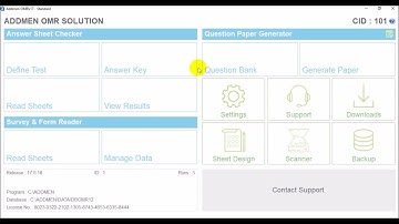 Addmen OMR Software Introduction to Main Interface