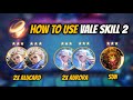 How to use vale skill 2  magic chess mlbb