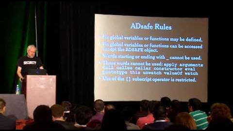 OWASP AppSecUSA 2012:  Keynote - Securing Javascript