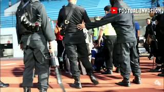 Salah satu suporter berhasil diamankan usai bentrok Pada laga AREMA FC VS PSIS Semarang.