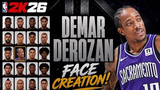 BEST DEMAR DEROZAN FACE CREATION NBA 2K26