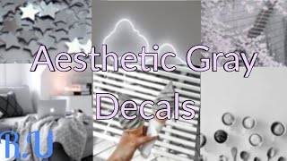 Aesthetic Gray Decals ||welcome to bloxburg|| ♡ CloudyyRainbow