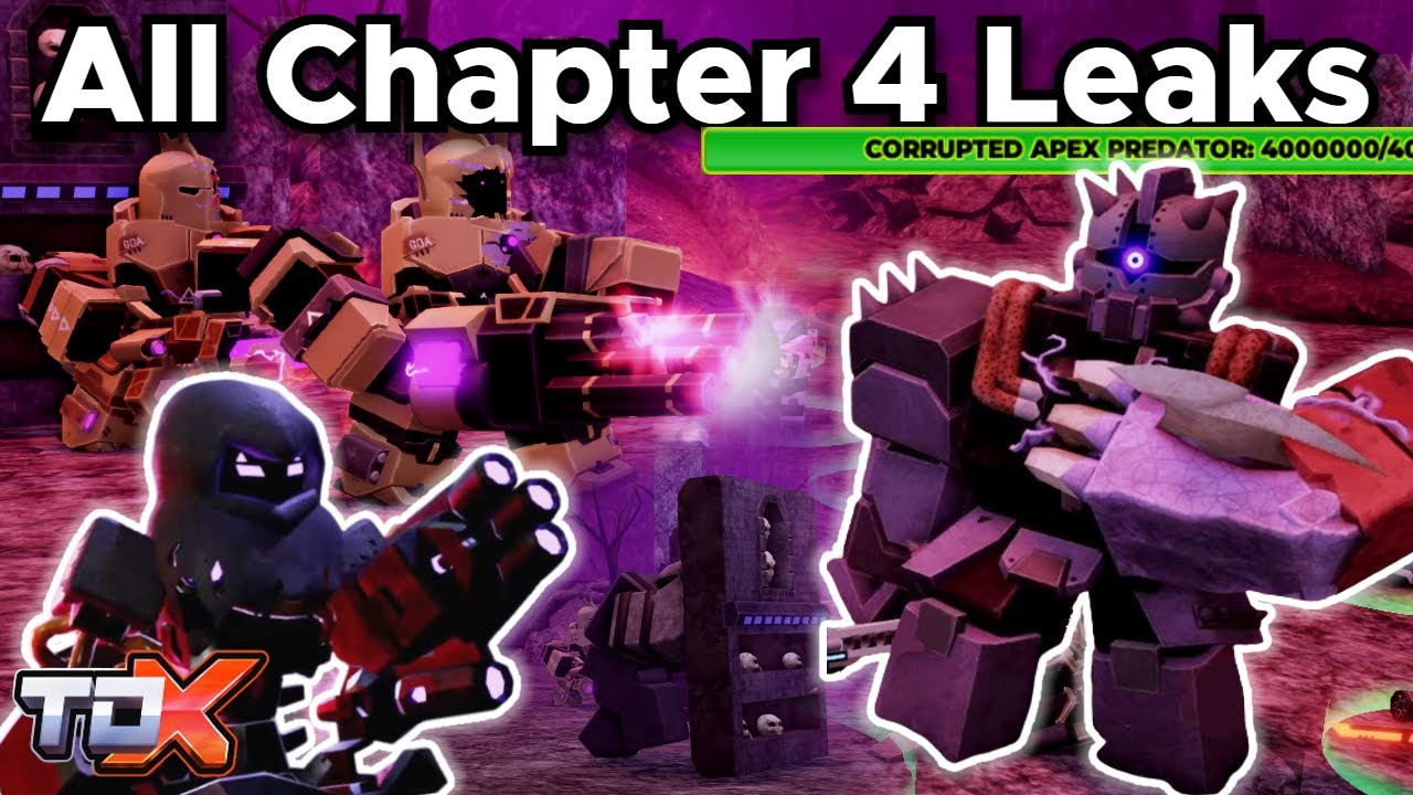 TDX All Chapter 4 Leaks Summarized #80 - Tower Defense X Roblox