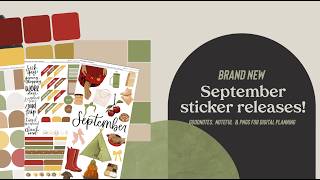 HUGE digital planning release Are you ready for SEPTEMBER
