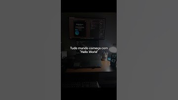 Todo programador começa com “Hello World” 💻🚀 #aprendaprogramar #algoritmo #code #programming #coding