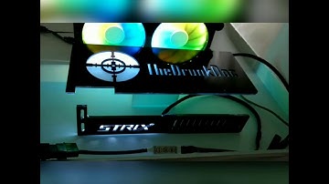 Asus Strix 1080ti backplate with GPU brace.