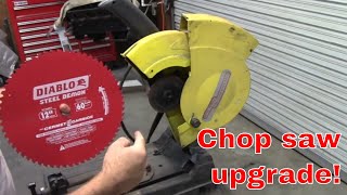 12" Chop saw upgrade. Making an old saw better.