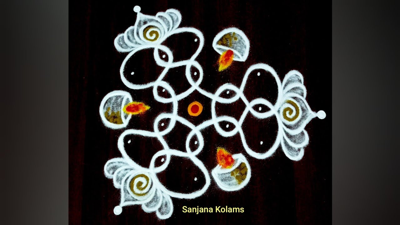 Combo🌺Deepavali special Deepam KambiKolam🌺Easy Simple Beautiful and🌺Traditional Pandaga muggulu